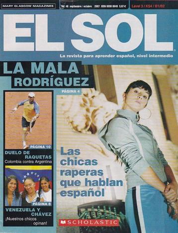 EL SOL. La revista para aprender español. Nivel intermedio. beschikbaar voor biedingen