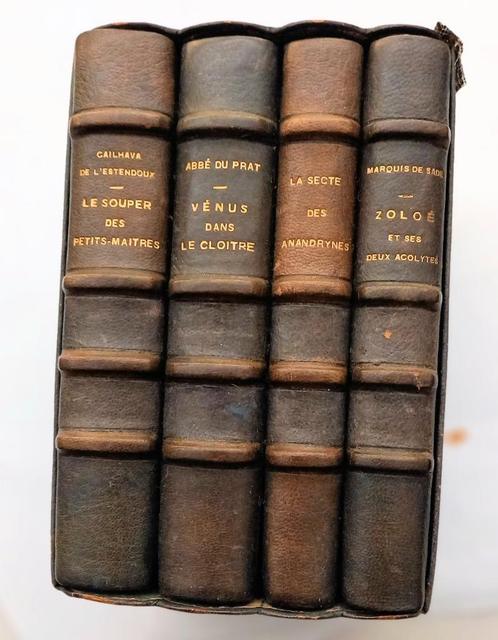 [Reliure] Le Coffret de Bibliophile o.a. Marquis De Sade, Antiquités & Art, Antiquités | Livres & Manuscrits, Enlèvement ou Envoi