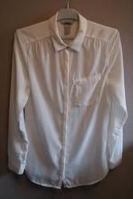 chemisier blanc en voile taille XS, Enlèvement ou Envoi, Comme neuf, Taille 34 (XS) ou plus petite, Blanc