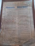 Buggenhout dans le règlement de police 64/65 A. De Landtshee, Enlèvement ou Envoi