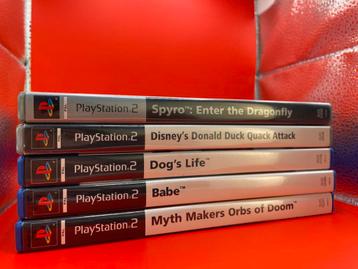 5 PlayStation 2 games – alles samen voor €5 beschikbaar voor biedingen