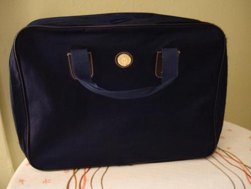 Nieuwe donkerblauwe stoffen reis-/laptop tas -perf.staat, Antiek en Kunst, Curiosa en Brocante, Ophalen of Verzenden