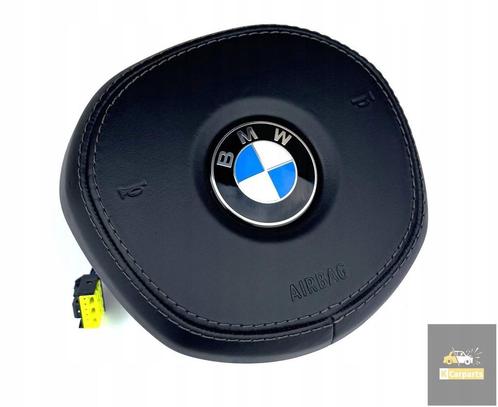 Airbag stuur BMW G30 zwart leder bruin garen, Auto-onderdelen, Overige Auto-onderdelen, BMW, Gebruikt