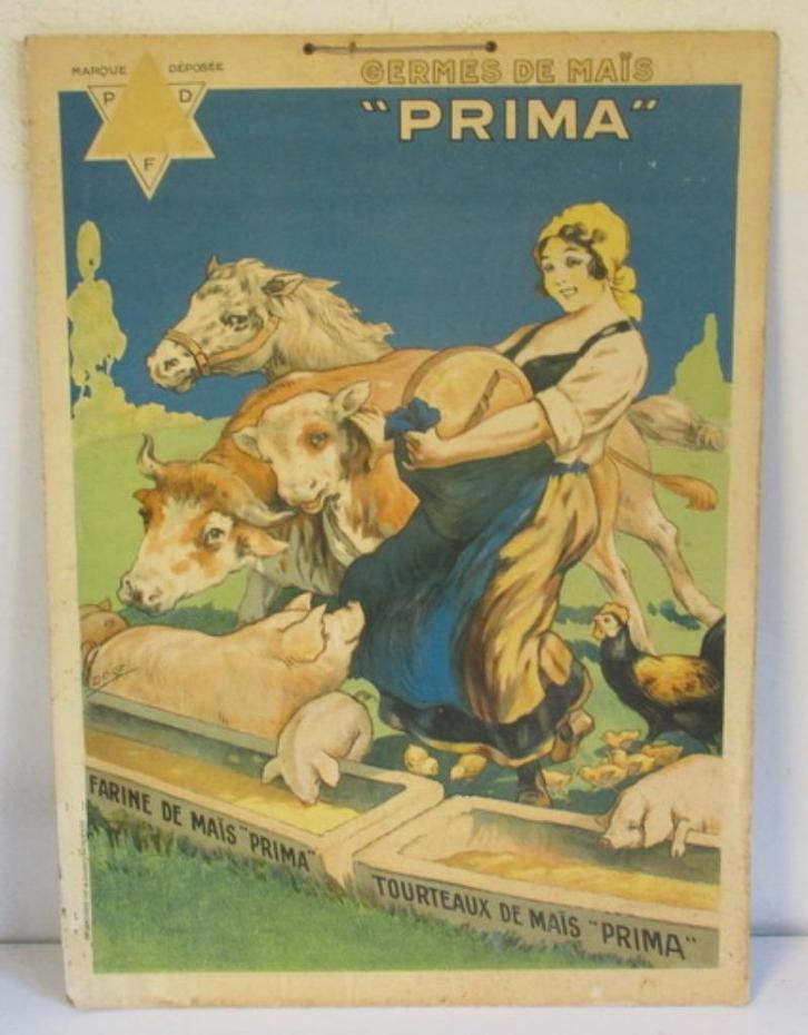 ancienne publicité Prima, boucherie de porc, boucherie, bouc, Collections, Marques & Objets publicitaires, Envoi