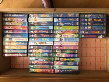 Lot de 47 cassettes VHS Disney, Ophalen, Tekenfilm, Alle leeftijden, Zo goed als nieuw
