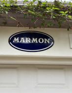 Plaques émaillées de logos Plymouth et Marmon, Antiquités & Art, Enlèvement ou Envoi