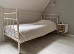 Metalen bedframe van Ikea, Huis en Inrichting, Slaapkamer | Bedden, 90 cm, Eenpersoons, Metaal, Wit