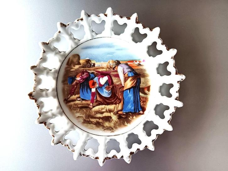 'DE ARENLEESTERS' naar schilderij Millet - decoratief bord, Antiek en Kunst, Curiosa en Brocante, Ophalen