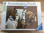 Puzzel Ravensburger 1500 stukjes Elegante paarden, Gebruikt, Ophalen of Verzenden, 500 t/m 1500 stukjes, Legpuzzel
