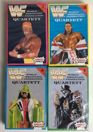 Lot 4 vintage kwartet WWF Hulk Hogan 1992 Amigo NIEUW beschikbaar voor biedingen