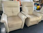 Salon cuir : 2 pl. + 1 pl. + 1 pl. relax électrique, Huis en Inrichting, Zetels | Zetels, Ophalen, 150 tot 200 cm, Rechte bank