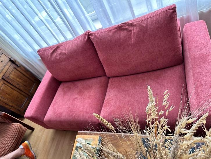 3-zitsbank, Huis en Inrichting, Zetels | Zetels, Zo goed als nieuw, Rechte bank, Driepersoons, 200 tot 250 cm, 75 tot 100 cm, Hout