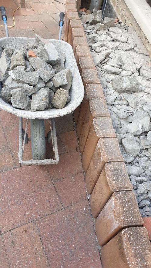 steenpuin chappe (blokken), Tuin en Terras, Grind, Keien en Split, Gebruikt, Grind, Grijs, Overige materialen, Ophalen of Verzenden