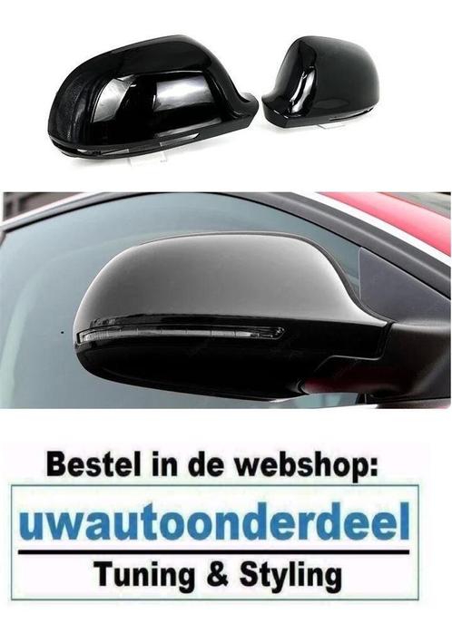 Glans Zwart Spiegelkappen Geschikt Voor Audi A3 S3 RS3 8P Fa, Auto diversen, Tuning en Styling, Verzenden