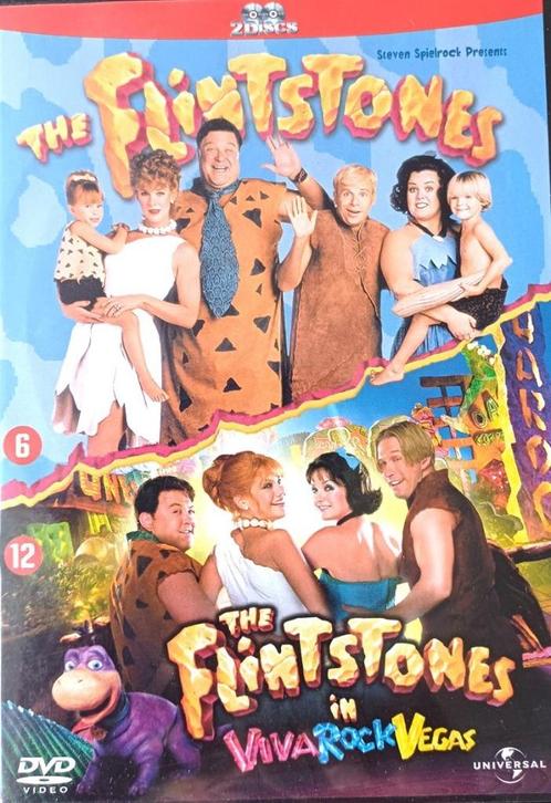 2 dvd the flinstones + flinstones in viva rock vegas, Cd's en Dvd's, Dvd's | Komedie, Zo goed als nieuw, Ophalen of Verzenden