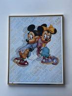 Kader Minnie en Mickey Mouse (41 op 51 cm), Ophalen of Verzenden, Mickey Mouse, Gebruikt, Plaatje of Poster