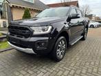 Ford Ranger Wildtrak 2.0 EcoBlue 4X4 NAVI CAMERA, Auto's, Automaat, 4 deurs, Leder en Stof, Zwart