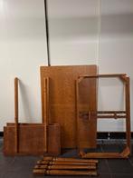 Houten keukentafel, Huis en Inrichting, Tafels | Eettafels, Ophalen, Gebruikt, 50 tot 100 cm, Vijf personen of meer