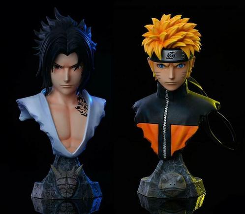 Buste Naruto & Sasuke - Naruto Shippuden, Collections, Statues & Figurines, Neuf, Enlèvement ou Envoi
