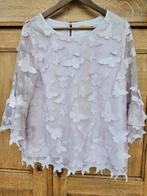 TXL poederroze blouse met vlinders, Kleding | Dames, Ophalen of Verzenden, Zo goed als nieuw, Roze