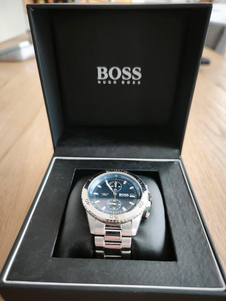 Hugo Boss herenhorloge, Handtassen en Accessoires, Horloges | Heren, Gebruikt, Staal, Ophalen of Verzenden