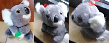 Peluche de koala tenant une feuille, 15 cm, NEUF beschikbaar voor biedingen