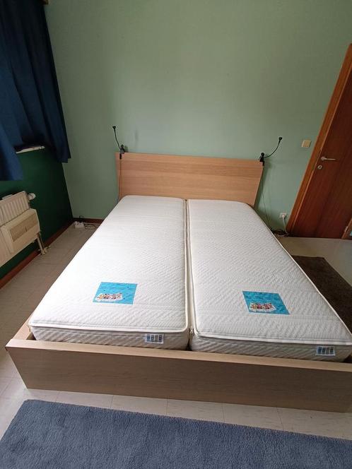 Tweepersoonsbed 160x200cm, Huis en Inrichting, Slaapkamer | Complete slaapkamers, Gebruikt, Tweepersoons, Ophalen