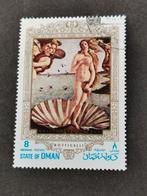 État d'Oman 1970 - art, peinture, Botticelli, Enlèvement ou Envoi, Affranchi, Moyen-Orient
