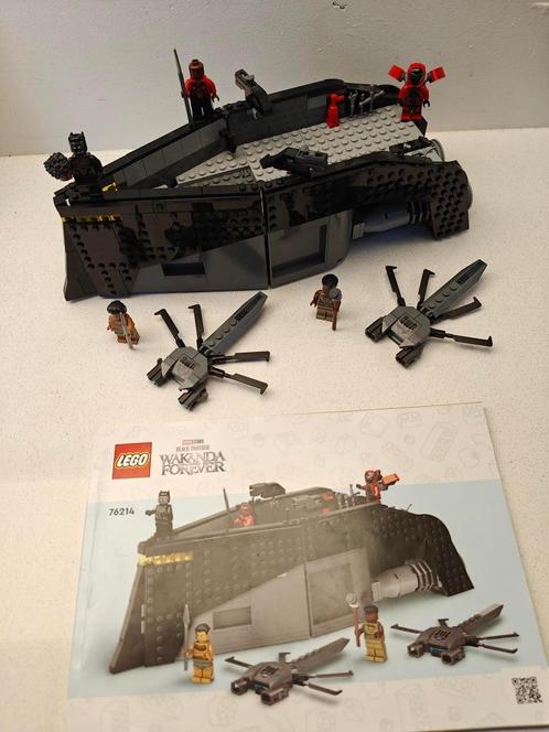 Lego 76214: Black Panther War On The Water (met doos), Kinderen en Baby's, Speelgoed | Duplo en Lego, Zo goed als nieuw, Lego
