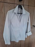 Bloesje stretch met lange mouwen Mt40, Maat 38/40 (M), Blauw, Ophalen of Verzenden, Gedragen