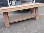 SUPER  WERKBANK met materiaalgleuf en Hout  spanvijs, Ophalen of Verzenden, Gebruikt, Bankschroef