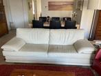 Lederen 3-zit zetel, Huis en Inrichting, Zetels | Zetels, Ophalen, Gebruikt, Driepersoons, Rechte bank