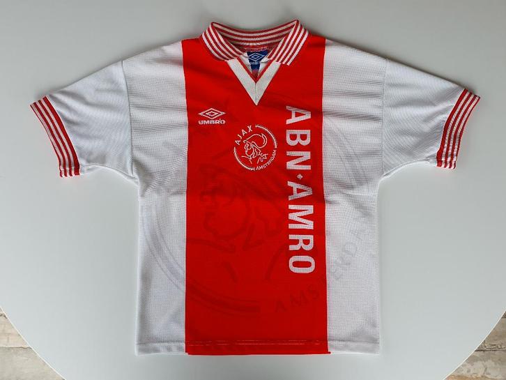 Voetbalshirt Ajax ABN AMRO 1995-1996 (Umbro, kindermaat 45), Verzamelen, Sportartikelen en Voetbal, Gebruikt, Shirt, Ophalen of Verzenden