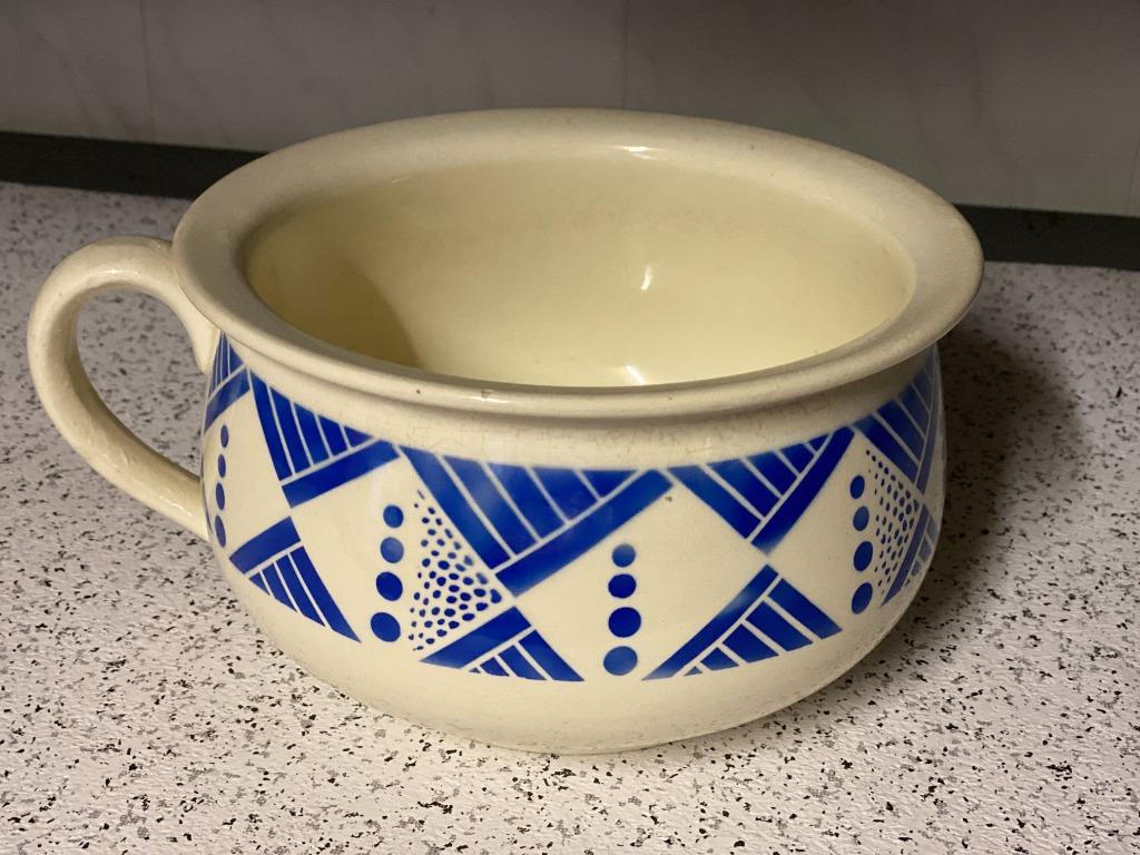 Porseleinen nachtpot/po K et G Luneville, Antiquités & Art, Antiquités | Porcelaine, Enlèvement