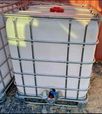 Ibc vat /watervat 1000 l op gegalvaniseerd pl, Ophalen