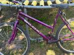 meisjes fiets paars, Ophalen