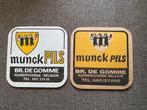 2 anciens sous-bocks bière " MUNCK Pils ", Verzamelen, Biermerken, Ophalen of Verzenden, Gebruikt, Viltje(s)