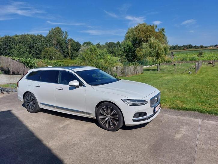 Volvo V90 2.0 T6 recharge hybride - luxueuze uitvoering, Auto's, Volvo, Particulier, V90, 360° camera, ABS, Achteruitrijcamera
