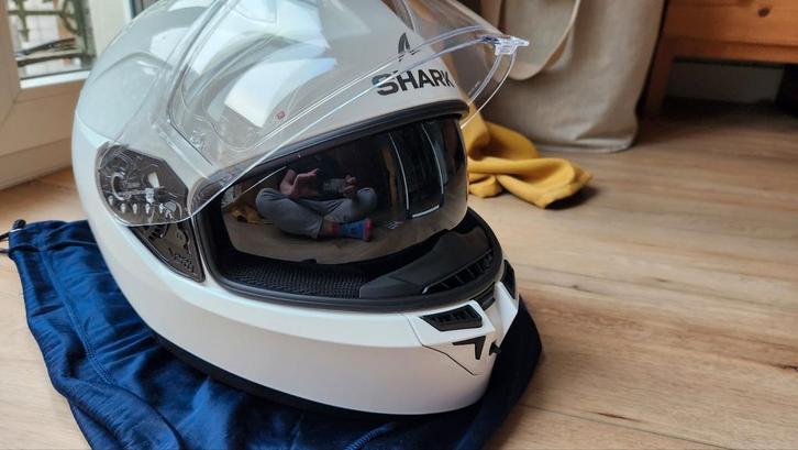 SHARK D-Skwal 3 White neuf L 59/60, Motoren, Kleding | Motorhelmen, L, Shark, Nieuw met kaartje, Ophalen