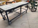 Werkbank stevige mobiele werktafel op wielen, Doe-het-zelf en Bouw, Ophalen, Gebruikt, 170 cm of meer