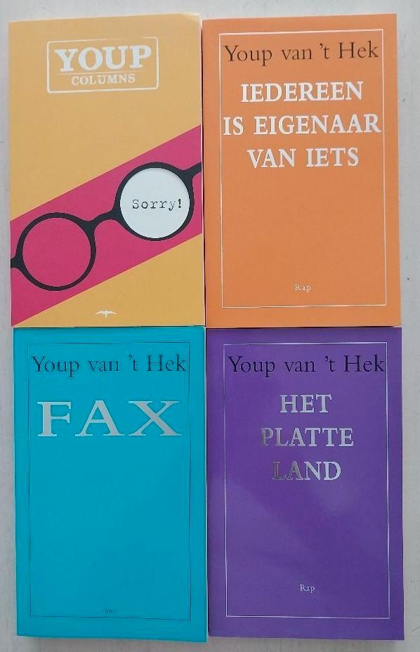 4x Youp van ’t Hek ongelezen in nieuwstaat, Antiquités & Art, Antiquités | Livres & Manuscrits, Envoi