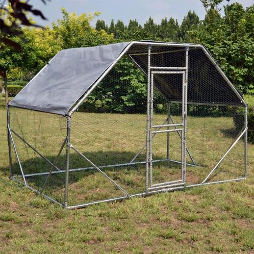 Kippenren | Gegalvaniseerd staal | 2 x 3 x 2 meter, Dieren en Toebehoren, Pluimvee | Toebehoren, Nieuw, Verzenden