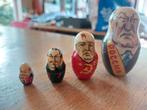 Klein Matroeska popjes/4 Russische  leiders, Ophalen of Verzenden, Zo goed als nieuw