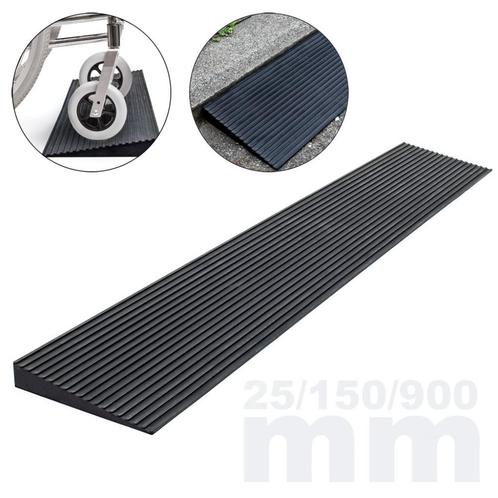 Drempelhulp zwart | Max. 300 kg | 90 x 15 x 2,5 cm, Diversen, Verpleegmiddelen, Nieuw, Ophalen of Verzenden
