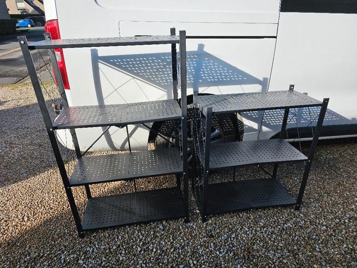 Handige metalen opvouwrekejes voor (rommel)markten of,,,, Huis en Inrichting, Kasten | Stellingkasten, Zo goed als nieuw, Ophalen