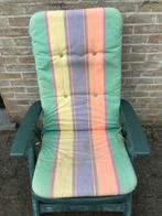 3 Groen/geel/oranje tuinkussens - 115x50cm (pr/3st) (zn5099), Tuin en Terras, Tuinmeubel-accessoires, Ophalen, Gebruikt