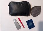 Pan Am Airlines Amenity Kit - Blauwe kunstleren tas met rits, Verzamelen, Ophalen of Verzenden, Gebruikt, Overige typen