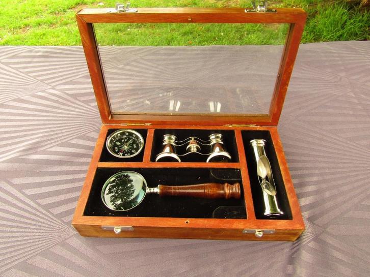Zilver of verzilverd setje, Antiek en Kunst, Curiosa en Brocante, Ophalen of Verzenden
