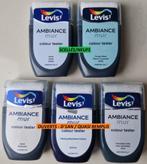 Testeurs couleur Levis Ambiance Mur 30ml (2 neufs+3 ouverts), Doe-het-zelf en Bouw, Verf, Beits en Lak, Ophalen, Overige kleuren