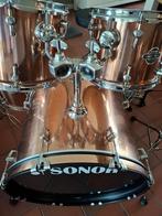 Sonor smart force red copper brushed compleet drumstel zgst, Muziek en Instrumenten, Instrumenten | Toebehoren, Zo goed als nieuw
